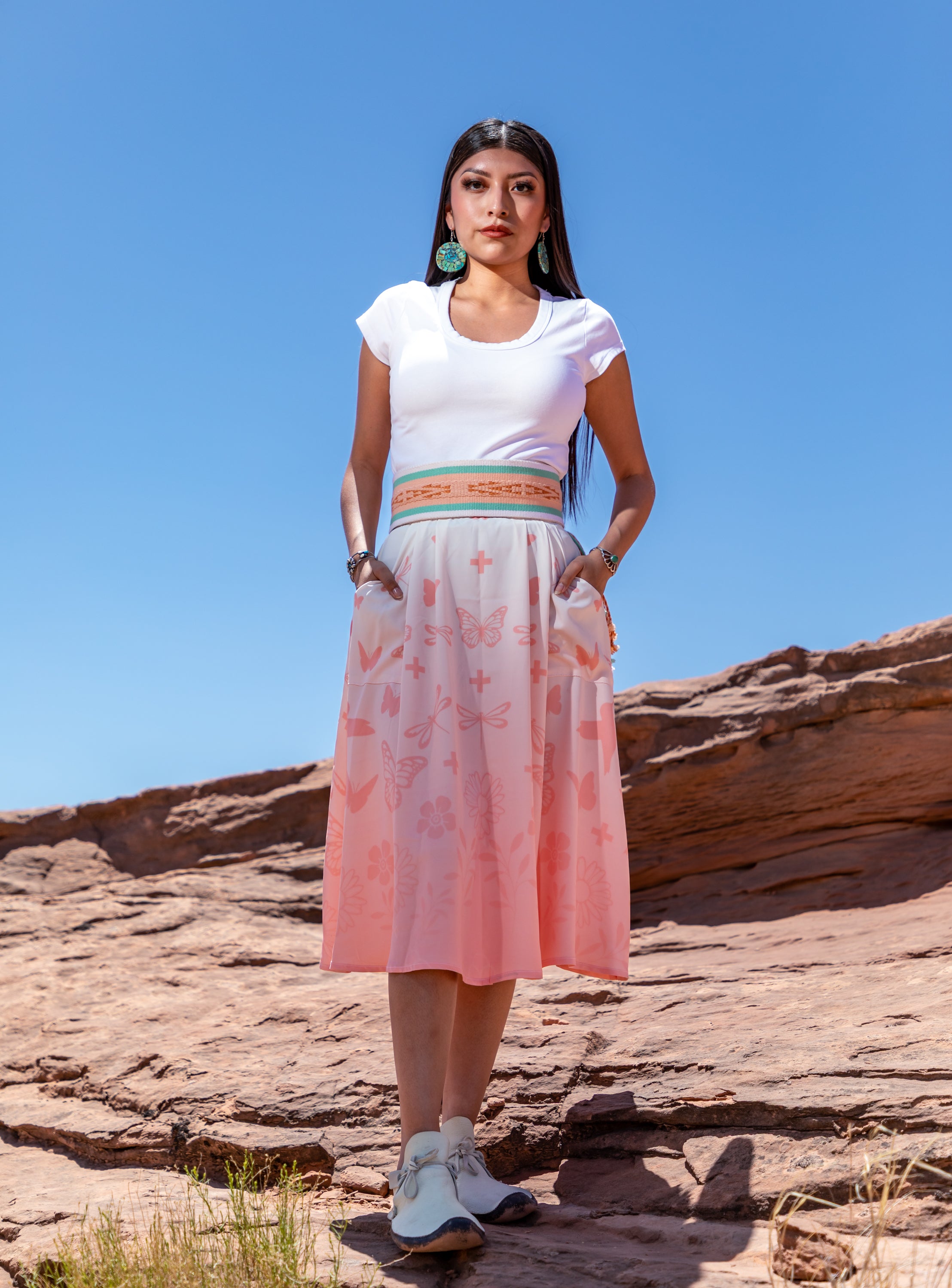 Sonaw Peach Ombre Skirt