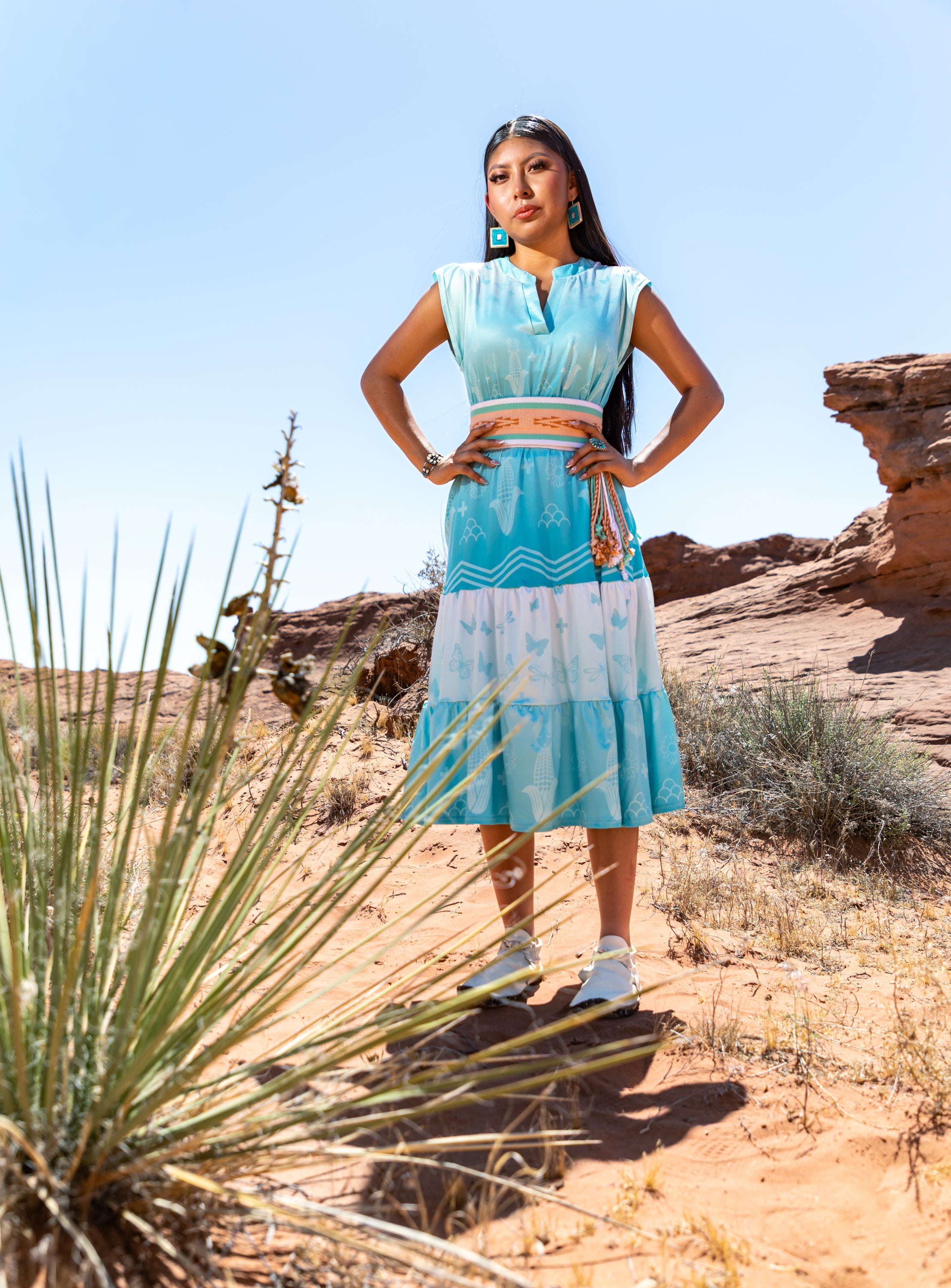 Sonaw Mana Ombre Three Tier Dress