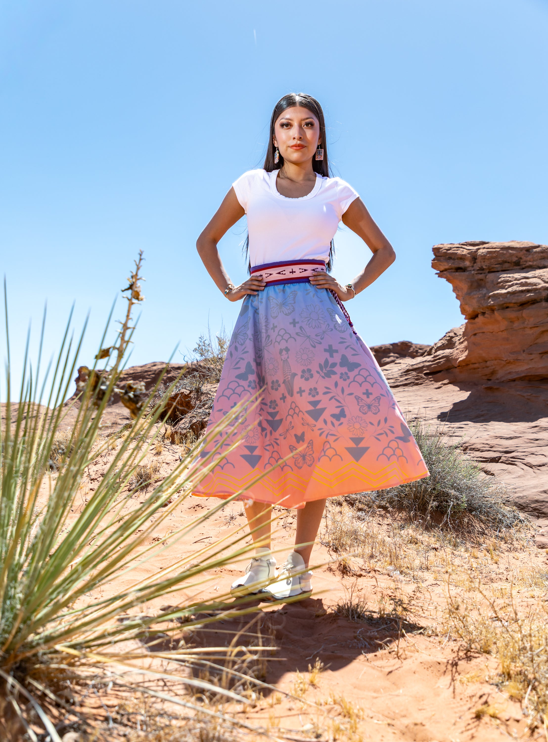 Sonaw Mana Blue Ombre Skirt