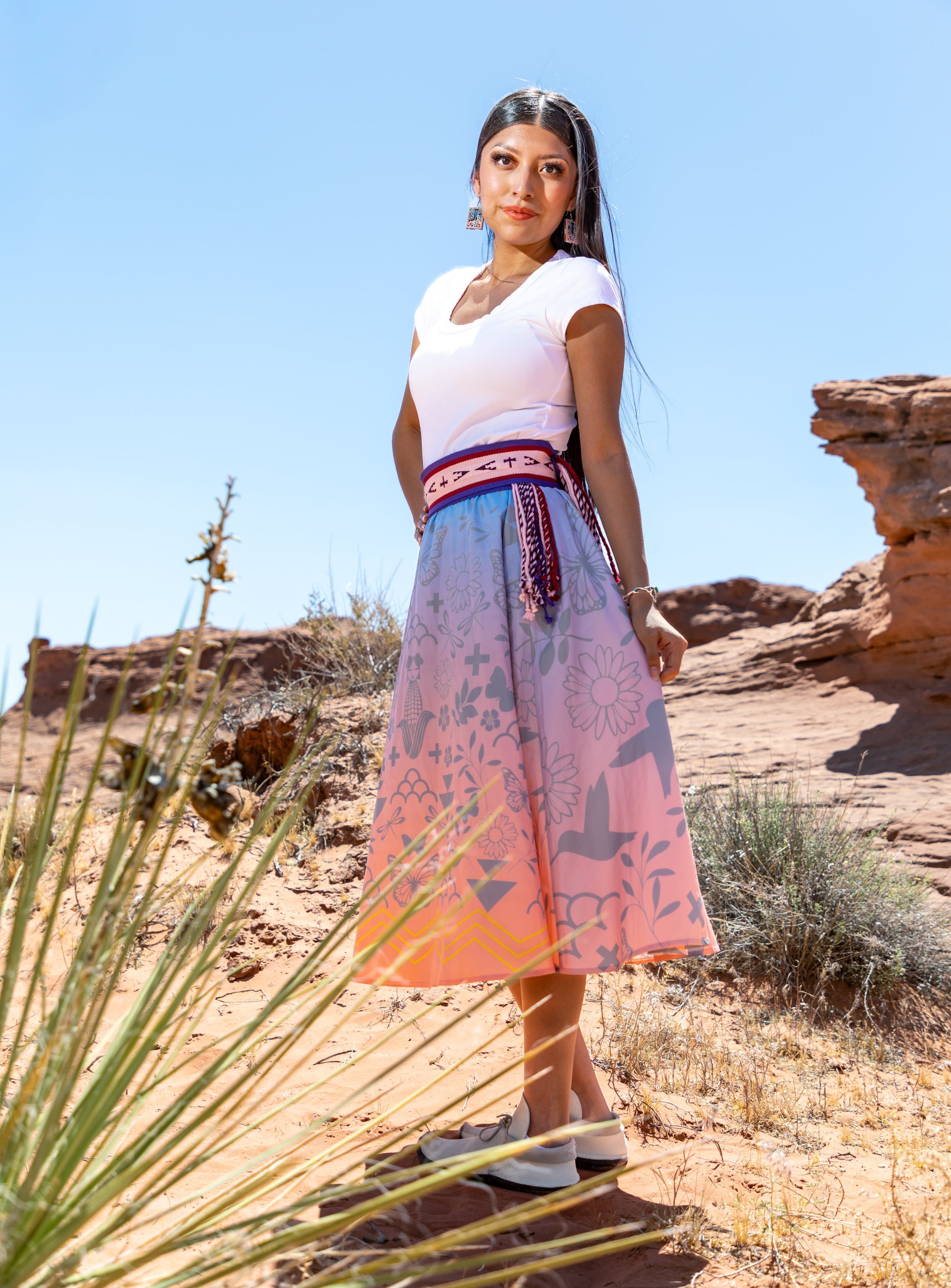 Sonaw Mana Blue Ombre Skirt