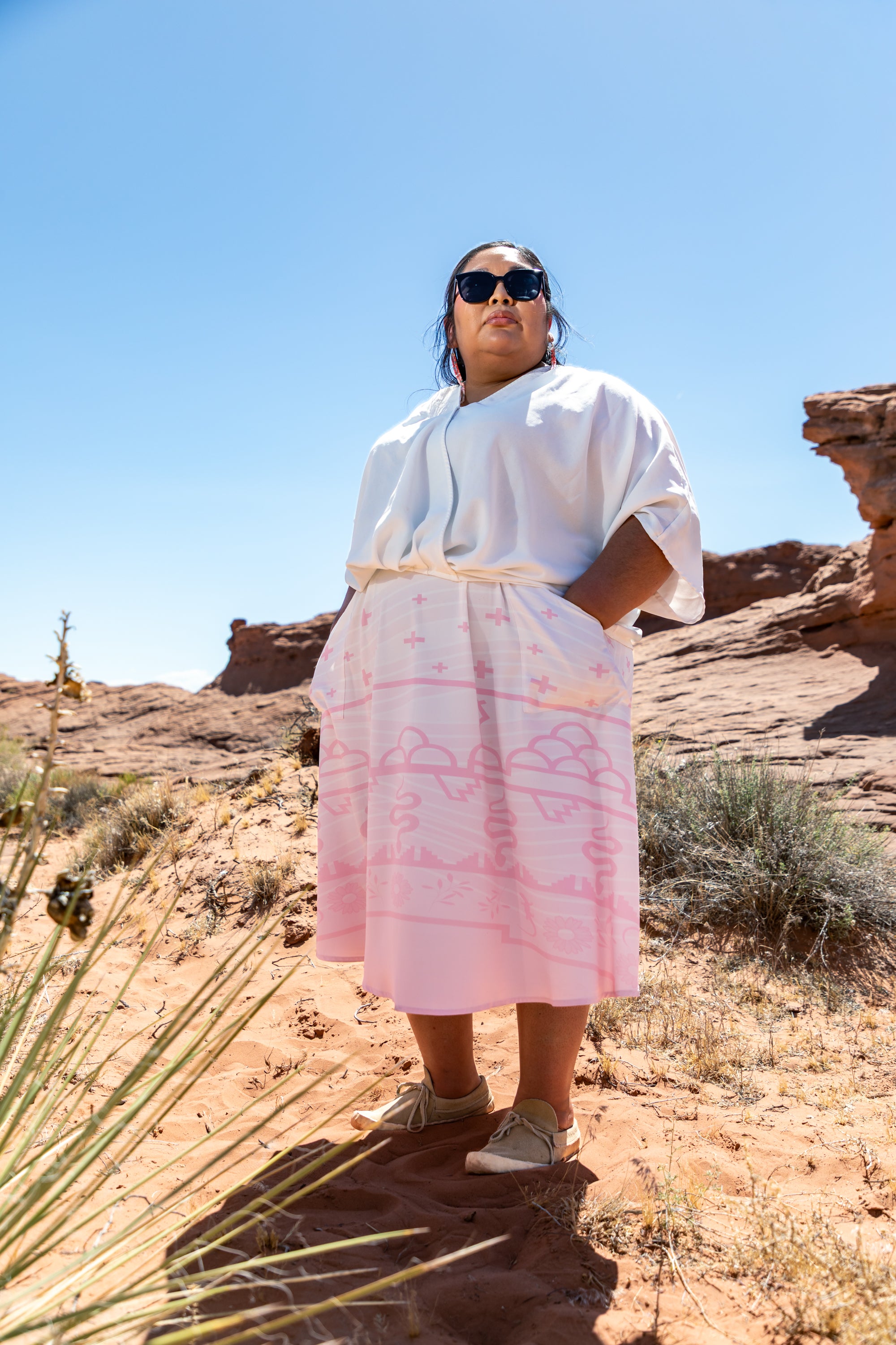 Baby Pink Tsuwisnöm Prayer Skirt