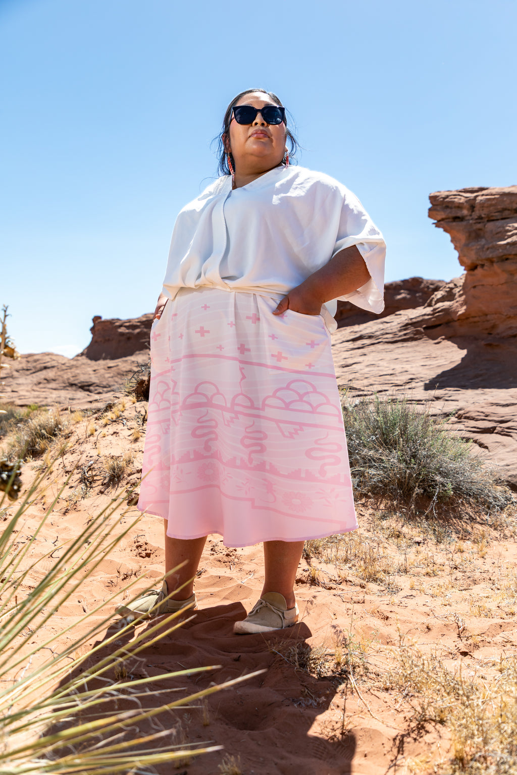 Baby Pink Tsuwisnöm Prayer Skirt