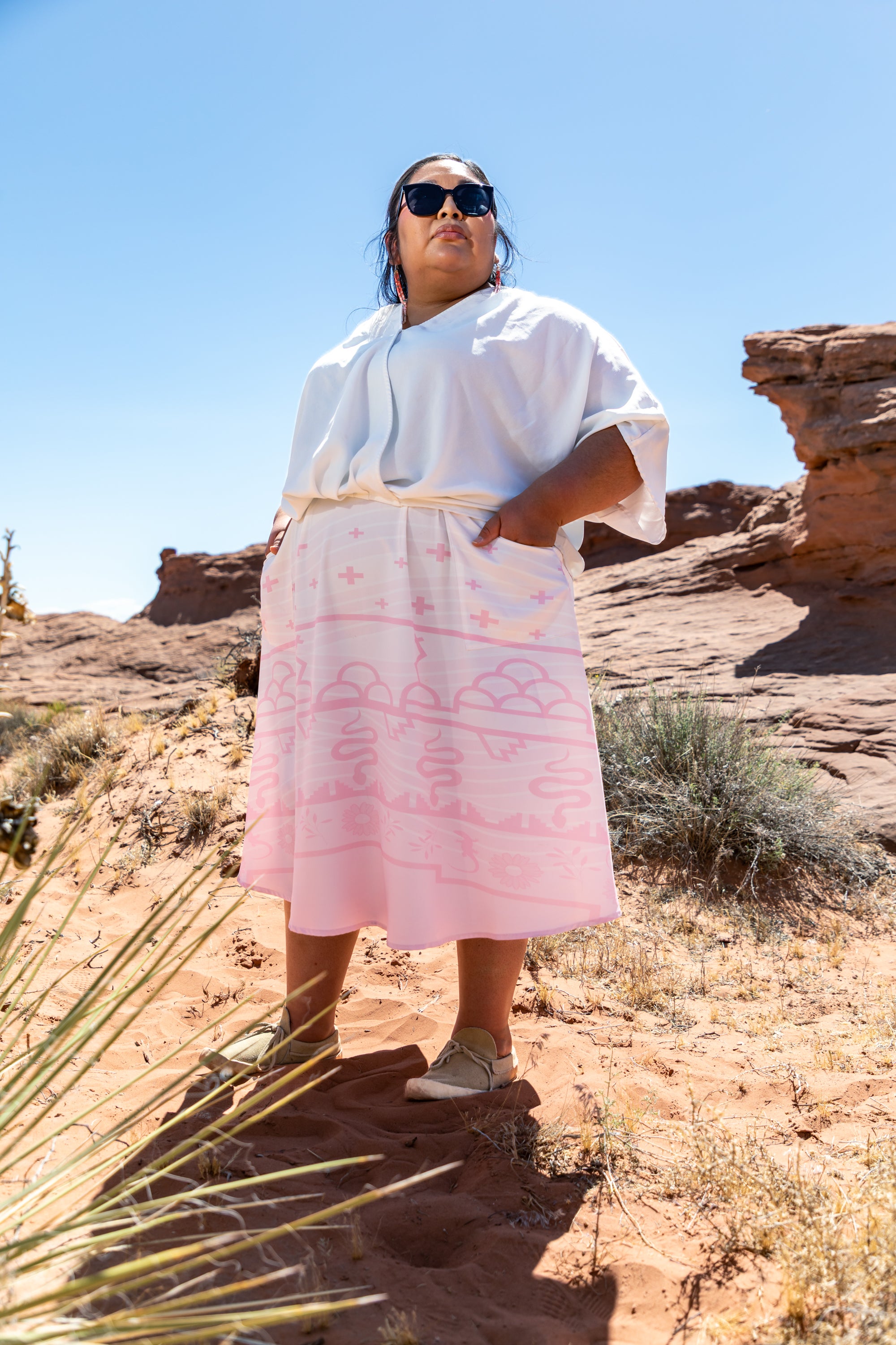 Baby Pink Tsuwisnöm Prayer Skirt